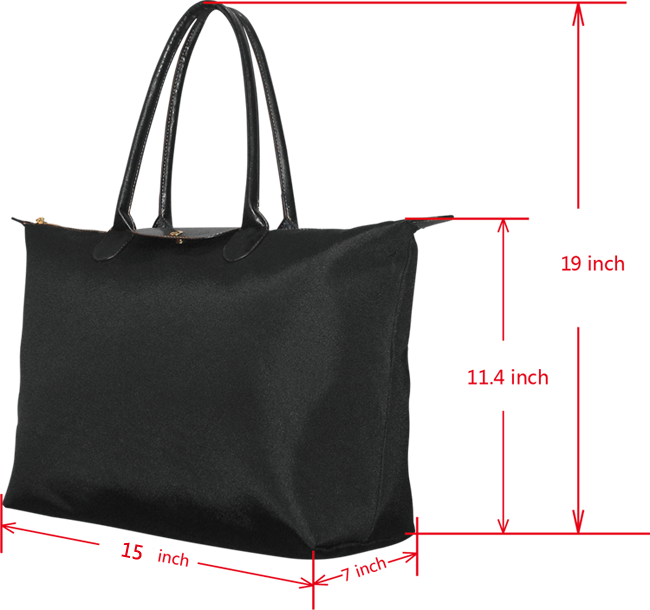 New Deluxe Black Nurses Rock Shoulder Tote